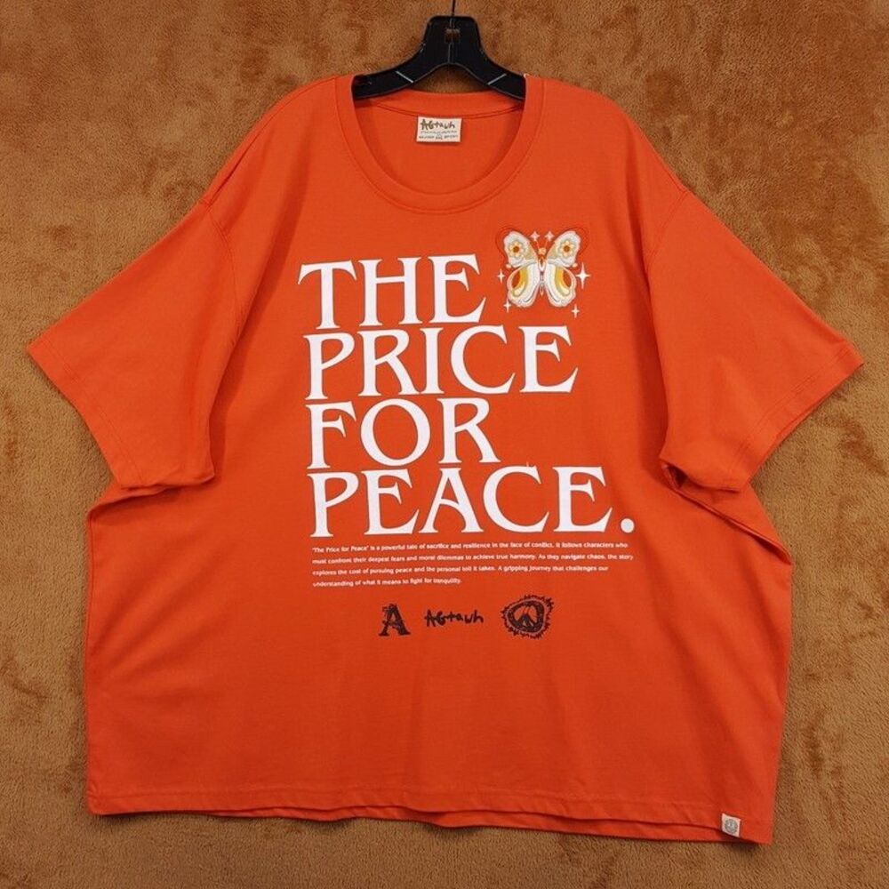 AGTAWH All Good Things Shirt Mens XXL Orange The Price For Peach Graphic Tee